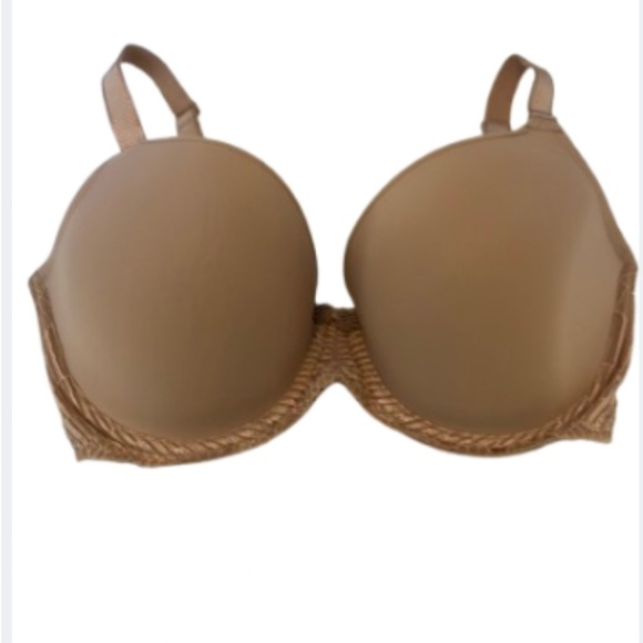Wacoal La Femme bra, size 34G, tan lace lightly padded - Picture 2 of 4
